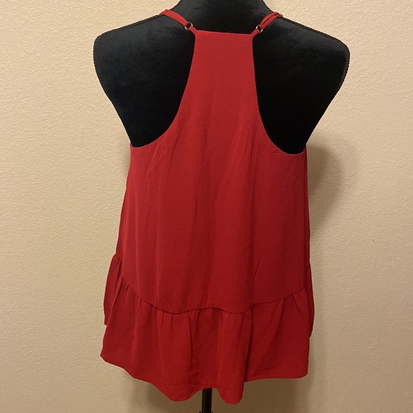 Burgundy Razorback Adjustable Loose Fitting Top - Picture 3 of 6